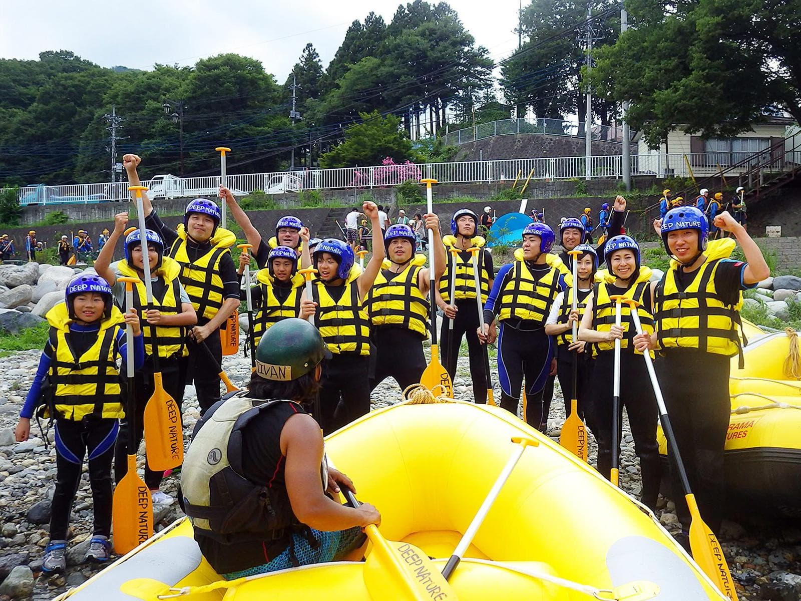 Whitewater rafting adventure on the Tone River in Minakami