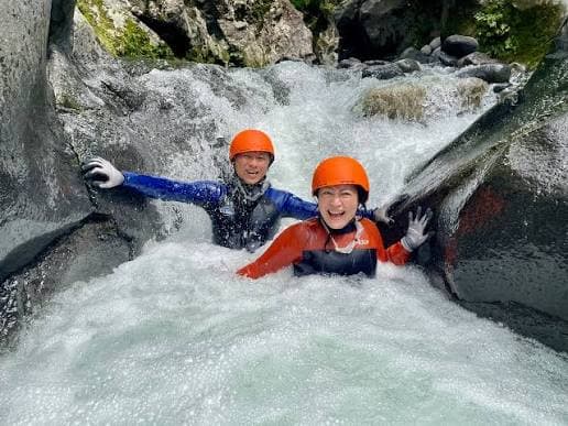 Canyoning adventure in the gorges of Minakami